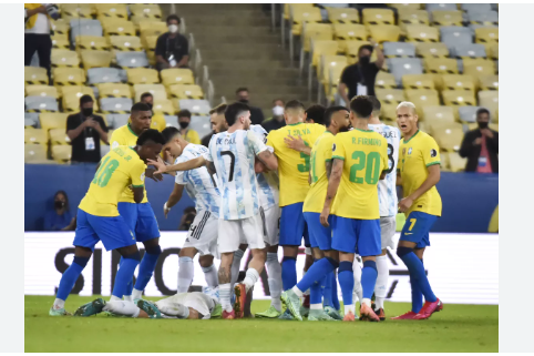 Imagem de compartilhamento para o artigo Brasil perde em casa para Argentina pela primeira vez na história das eliminatórias da MS Todo dia